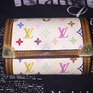 Louis Vuitton multi colored card holder